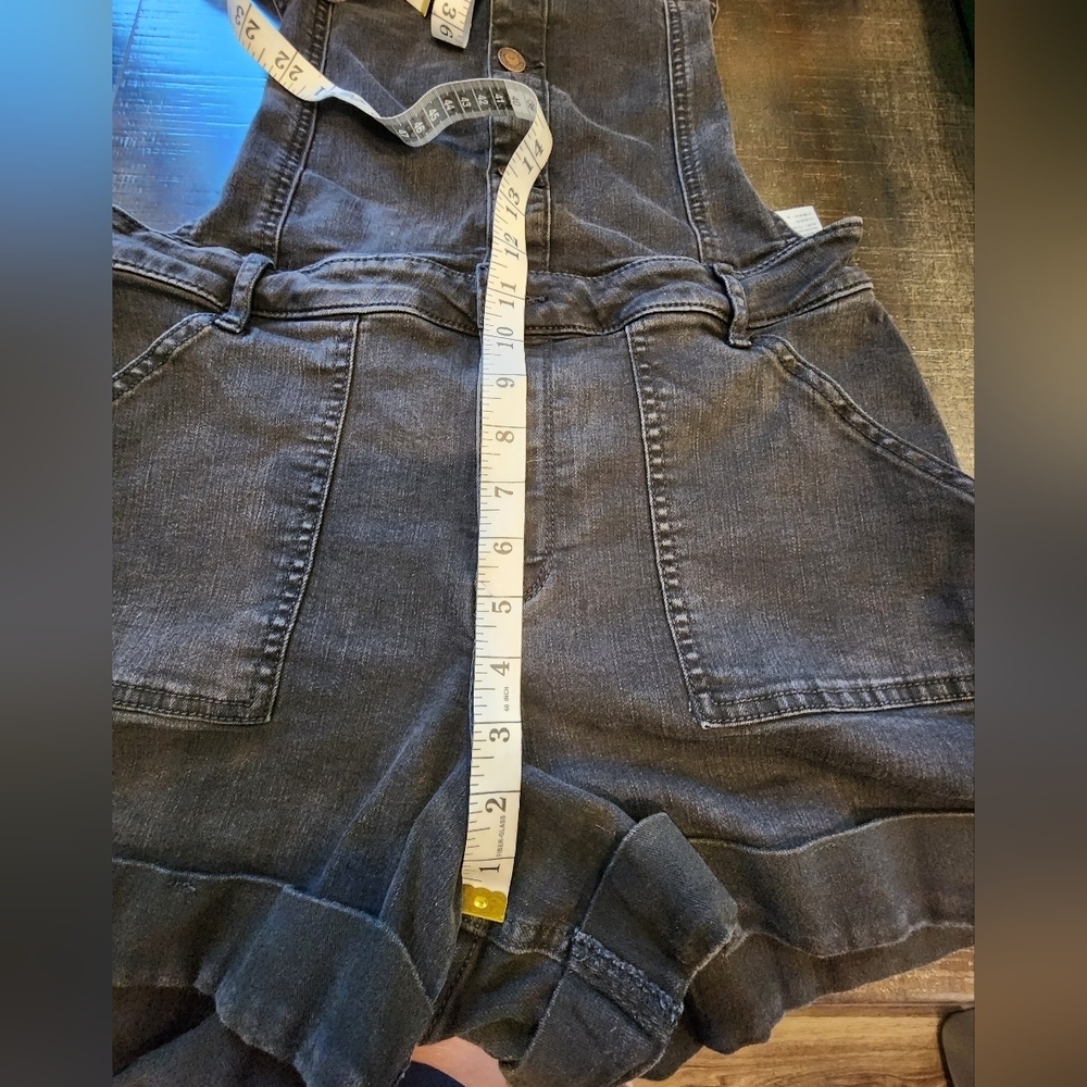 Hollister Women's Dark Denim Overalls - Picture 5 of 9